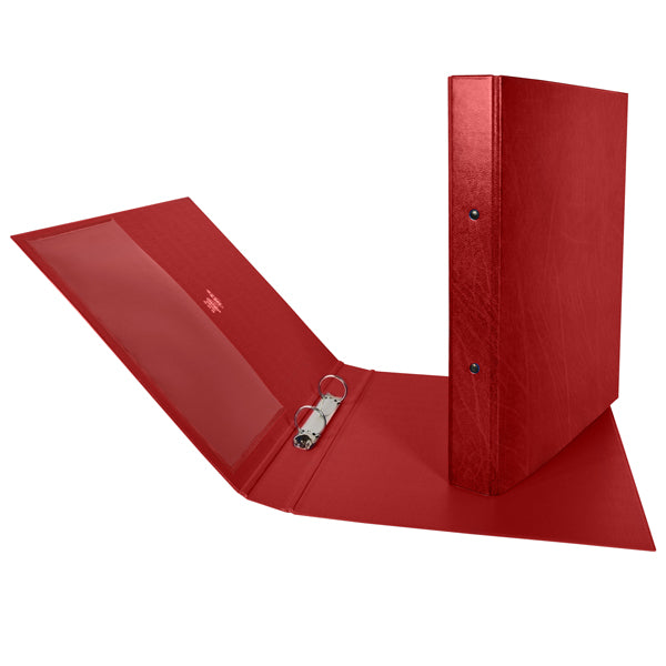 SEI ROTA - 35254212 - Raccoglitore Stelvio - 2 anelli tondi 25 mm - dorso 3 cm - 22 x 30 cm - rosso - Sei Rota