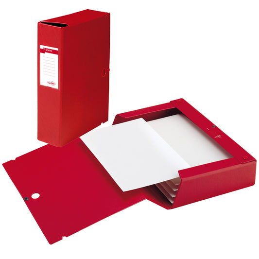 SEI ROTA - 67900412 - Scatola archivio Scatto - dorso 4 cm - 25 x 35 cm - rosso - Sei Rota