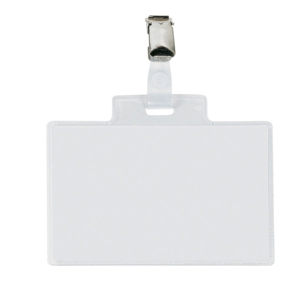 SEI ROTA - 318214 - Portanome Pass 4 E - clip in metallo - 11 x 7 cm - Sei Rota - conf. 100 pezzi