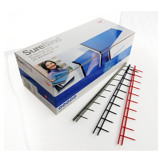 GBC - 1132886 - Pettini Surebind - 10 denti - 50 mm - nero - GBC - conf. 100 pezzi