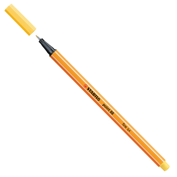 STABILO - 88-44 - Fineliner Point 88 - punta 0,4 mm - giallo 44 - Stabilo