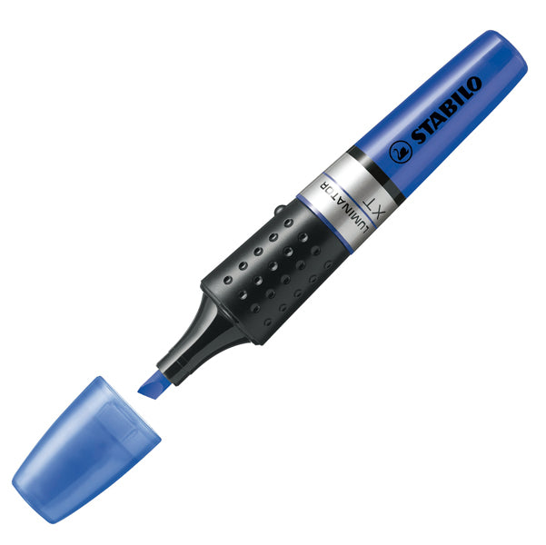 STABILO - 71-41 - Evidenziatore Stabilo Luminator - punta a scalpello - tratto da 2 - 5 mm - blu - Stabilo