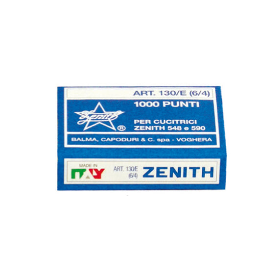 ZENITH - 0311301401 - Punti 130-E - 6-4 - acciaio naturale - metallo - Zenith - conf. 1000 pezzi