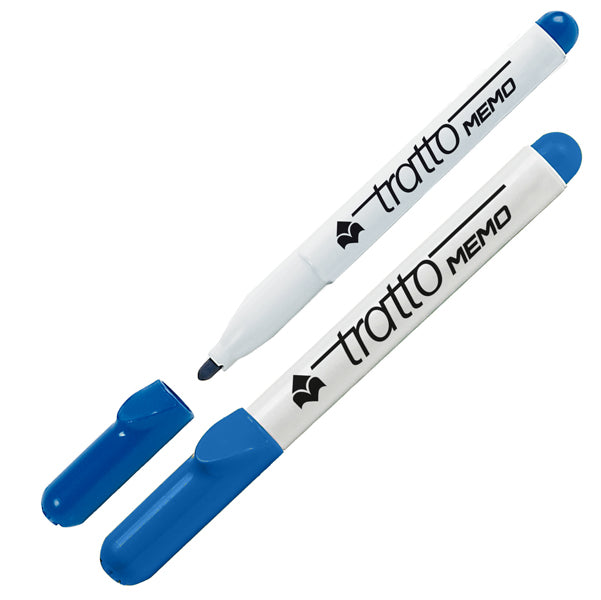 TRATTO - 854001 - Pennarello Tratto Memo - a secco - per lavagne cancellabili - punta conica - tratto 2,5 mm - blu - Tratto