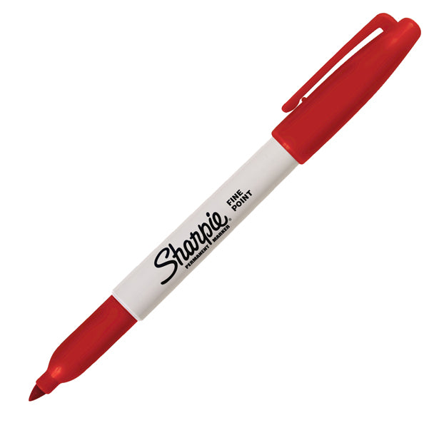 SHARPIE - S0810940 - Marcatore permanente RT - punta fine 1 mm - rosso - Sharpie