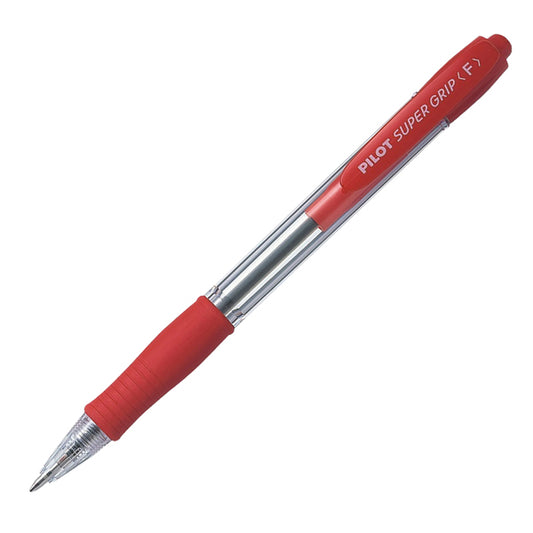 PILOT - 001533 - Penna sfera a scatto Super Grip - punta fine 0,7 mm - rosso - Pilot