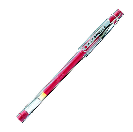 PILOT - 011652 - Penna a sfera Gel G Tec C4 - punta 0,4 mm - rosso - Pilot