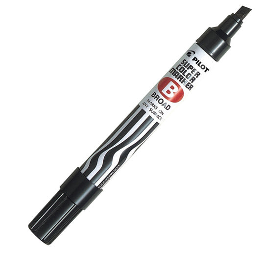 PILOT - 002422 - Marcatore Super Color - permanente - punta scalpello 5 mm - nero - Pilot