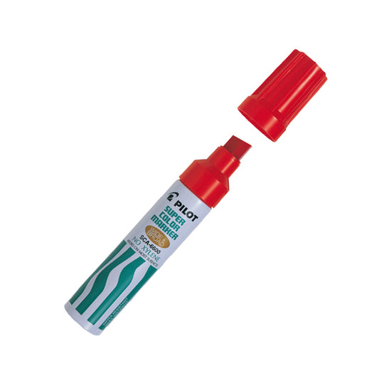 PILOT - 002433 - Marcatore Super Color - permanente - punta maxi da 12,5 mm - rosso - Pilot