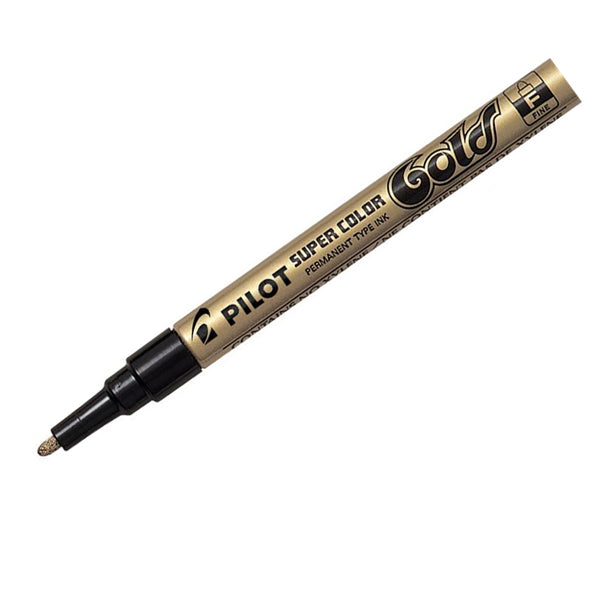 PILOT - 002437 - Marcatore a vernice Super Color - punta fine 3 mm - oro - Pilot