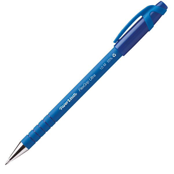 PAPERMATE - S0190153 - Penna a sfera con cappuccio Flexgrip Ultra - punta 1,0mm  - blu - Papermate