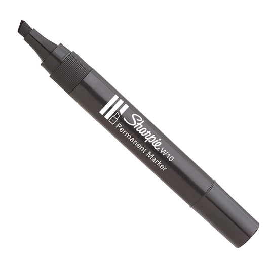 SHARPIE - S0192654 - Marcatore permanente W10 - punta a scalpello 5,00mm - nero - Sharpie