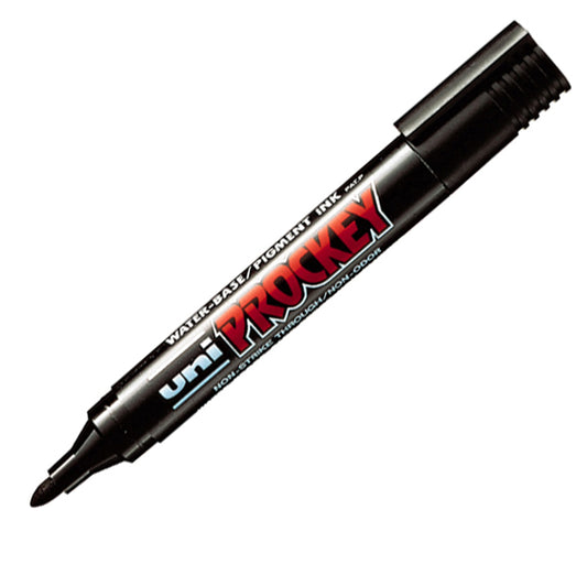 UNI MITSUBISHI - M 122 N - Marcatore Uni Prockey M122  - punta conica  1,20mm-1,80mm - nero - Uni Mitsubishi