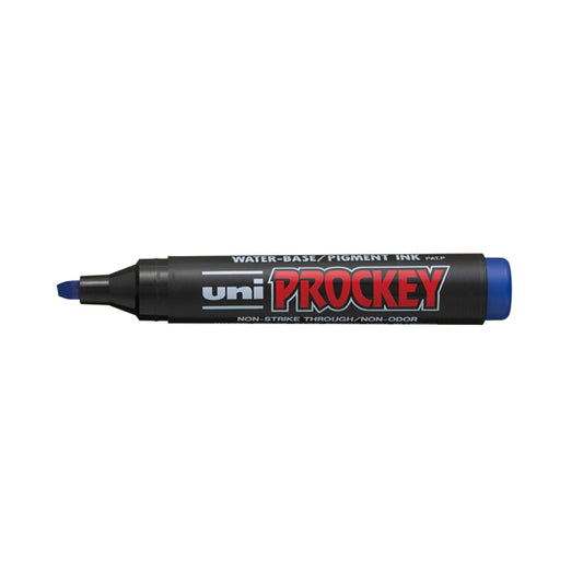 UNI MITSUBISHI - M 126 B - Marcatore Uni Prockey M126 - punta a scalpello da 1,00-5,70mm - blu - Uni Mitsubishi