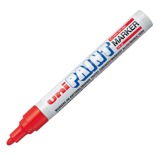UNI MITSUBISHI - M PX20 R - Marcatore Uni Paint PX20 - punta 2,8mm - rosso - Uni Mitsubishi