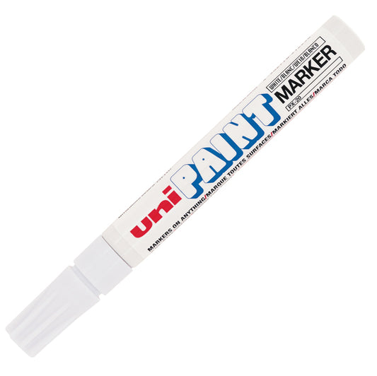 UNI MITSUBISHI - M PX20 BI - Marcatore Uni Paint PX20 - punta 2,8mm - bianco - Uni Mitsubishi