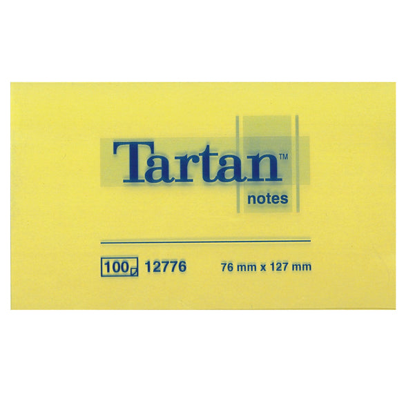 TARTAN - 7100090815 - Blocco foglietti - giallo pastello - 76 x 127mm - 63gr - 100 fogli - Tartan