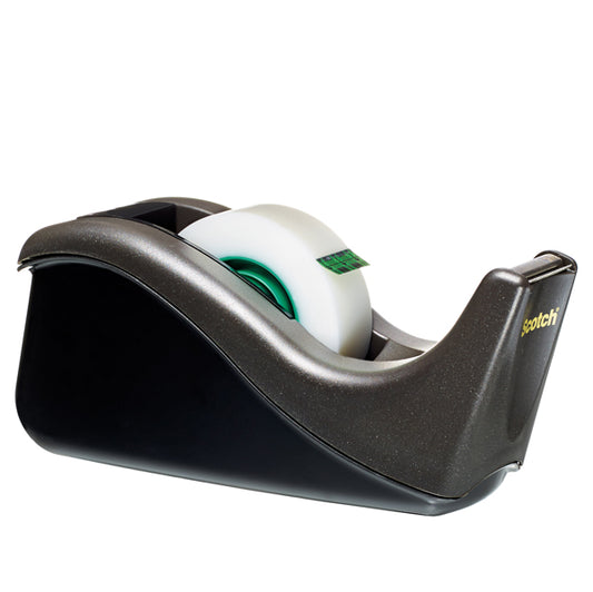 SCOTCH - 68687 - Dispenser da tavolo C38 - per nastri Scotch - 1,9 cm x 33 m - nero - Scotch
