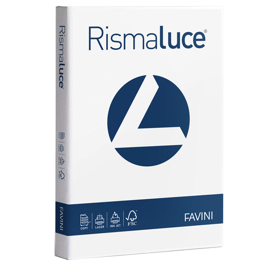 FAVINI - A670104 - Carta Rismaluce - A4 - 200 gr - bianco - Favini - conf. 125 fogli