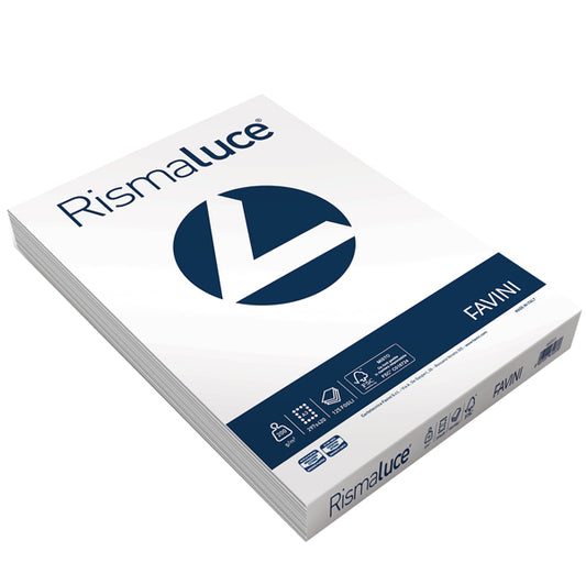 FAVINI - A670113 - Carta Rismaluce - A3 - 200 gr - bianco - Favini - conf. 125 fogli