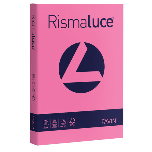 FAVINI - A65F204 - Carta Rismaluce - A4 - 140 gr - ciclamino 58 - Favini - conf. 200 fogli