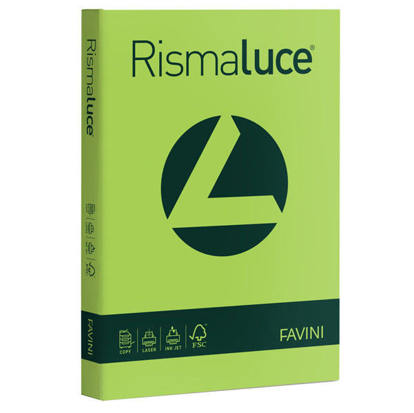 FAVINI - A67M104 - Carta Rismaluce - A4 - 200 gr - verde pistacchio 54 - Favini - conf. 125 fogli