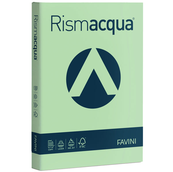 FAVINI - A67P104 - Carta Rismacqua - A4 - 200 gr - verde chiaro 09 - Favini - conf. 125 fogli