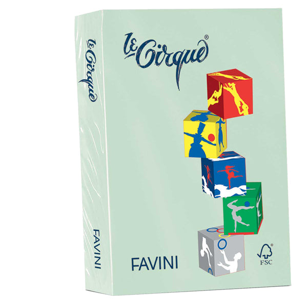 FAVINI - A716504 - Carta Le Cirque - A4 - 80 gr - verde pistacchio pastello 102 - Favini - conf. 500 fogli
