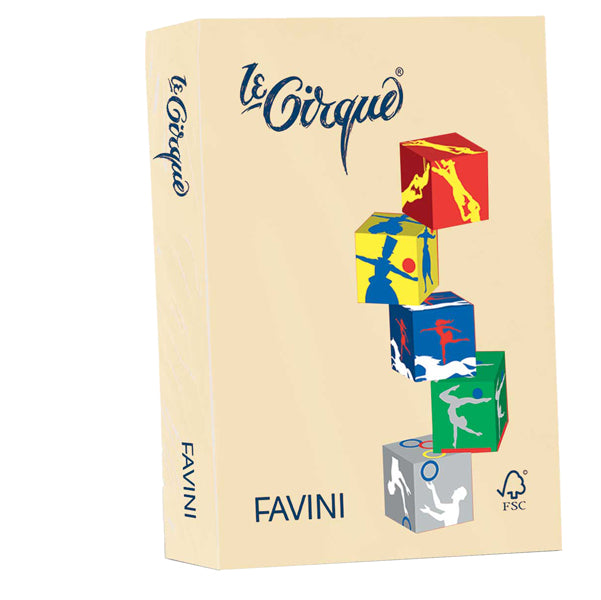 FAVINI - A71R504 - Carta Le Cirque - A4 - 80 gr - camoscio pastello 105 - Favini - conf. 500 fogli