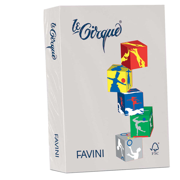 FAVINI - A71U504 - Carta Le Cirque - A4 - 80 gr - grigio pastello 109 - Favini - conf. 500 fogli