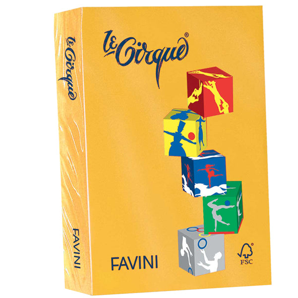 FAVINI - A71H504 - Carta Le Cirque - A4 - 80 gr - giallo oro 201 - Favini - conf. 500 fogli
