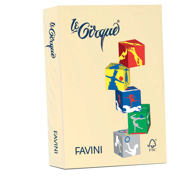 FAVINI - A742304 - Carta Le Cirque - A4 - 160 gr - giallo pastello 100 - Favini - conf. 250 fogli