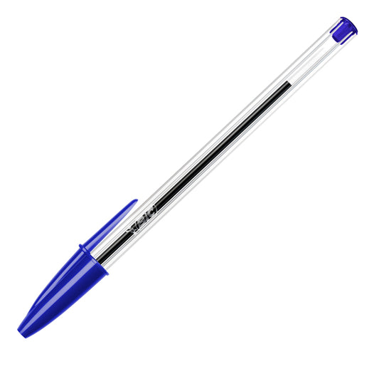 BIC - 8373609 - Penna a sfera Cristal - punta media 1,0mm - blu  - Bic - conf. 50 pezzi