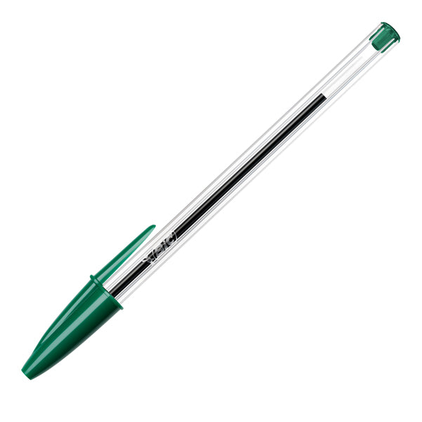 BIC - 8373629 - Penna a sfera Cristal  - punta media 1,0mm - verde - Bic - conf. 50 pezzi