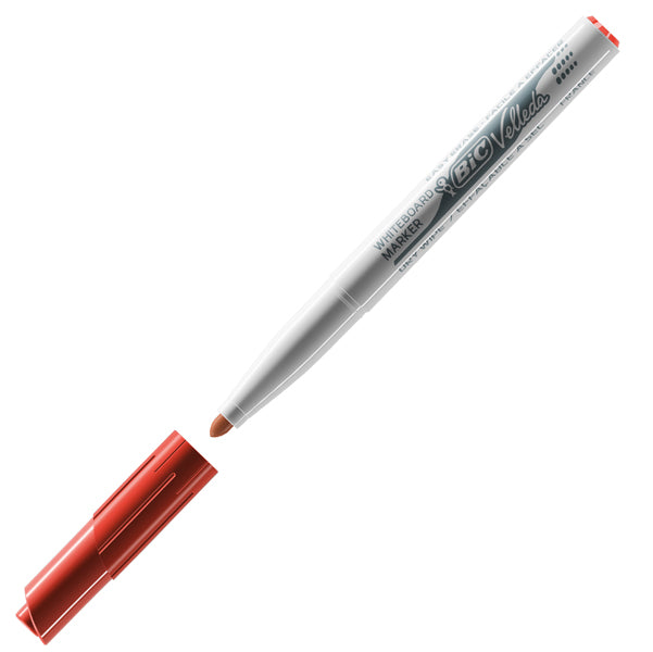 BIC - 9581691 - Pennarello Whiteboard Marker Velleda 1741 - punta tonda 1,4mm - rosso - Bic