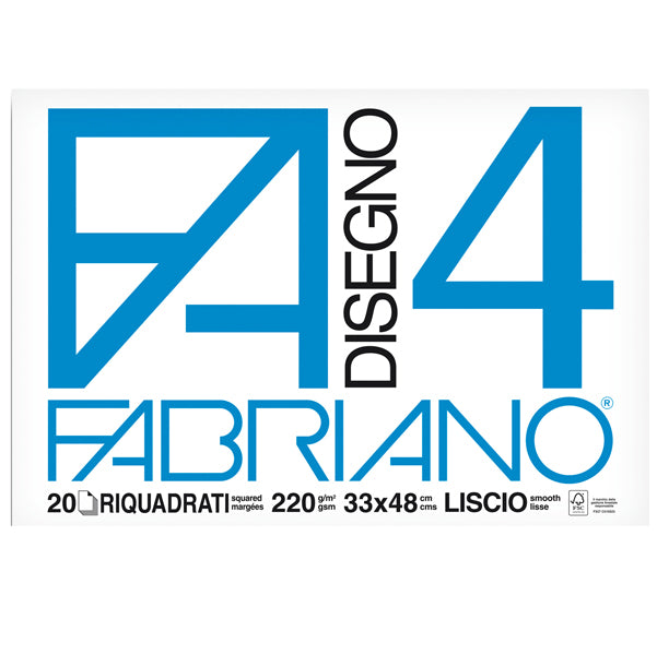 FABRIANO - 05201797 - Album F4 - 33x48cm - 220gr - 20 fogli - liscio squadrato - Fabriano