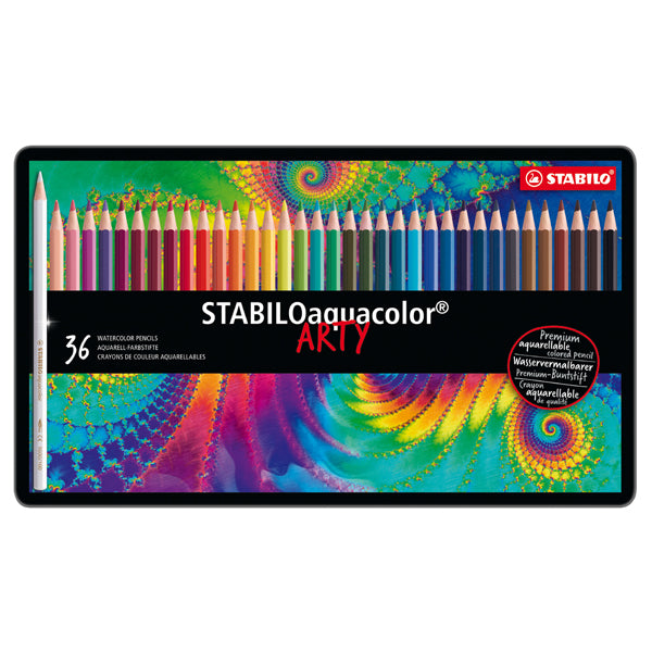 STABILO - 1636-5 - Pastello Aquacolor 1636 - tratto 2,80 mm - colori assortiti - Stabilo - astuccio 36 pezzi