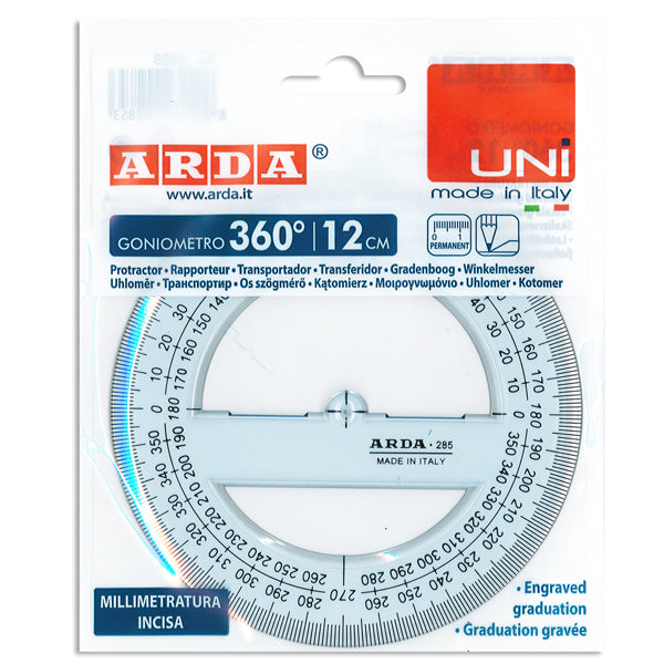 ARDA - 285SS - Goniometro Uni - 360gradi - 12cm - Arda