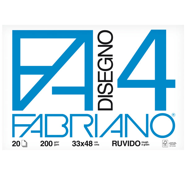 FABRIANO - 05000797 - Album F4 - 33x48cm - 220gr - 20 fogli - ruvido - Fabriano