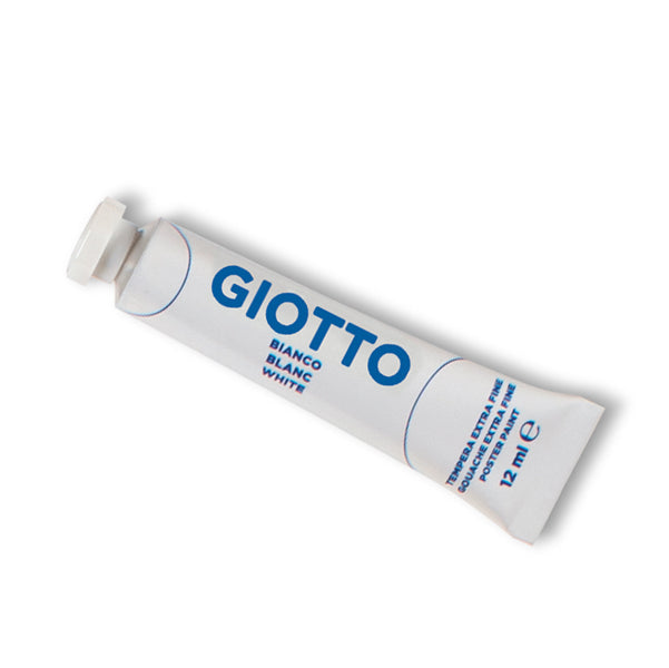 GIOTTO - 35200100 - Tempera Tubo 4 - 12ml - bianco - Giotto