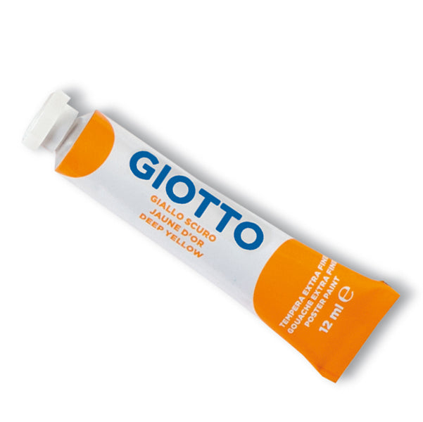 GIOTTO - 35200400 - Tempera Tubo 4 - 12ml - giallo scuro - Giotto