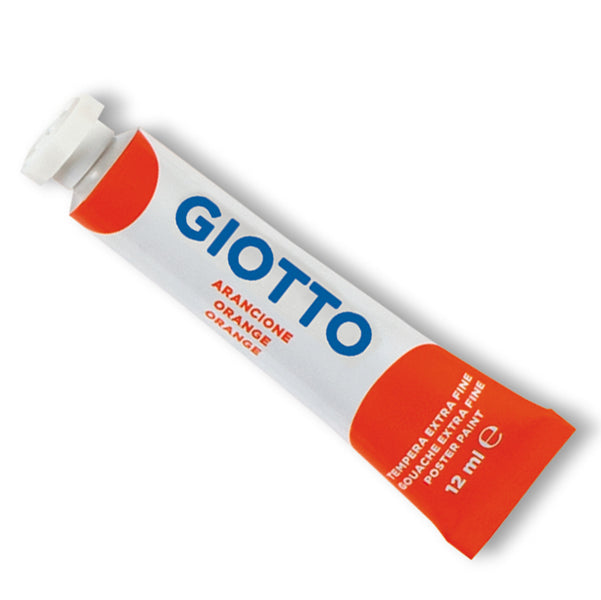 GIOTTO - 35200500 - Tempera Tubo 4 - 12ml - arancione - Giotto
