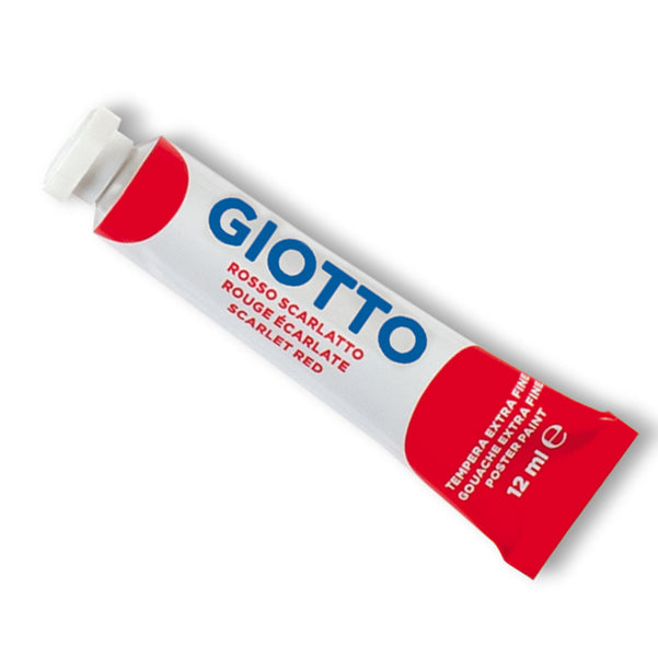 GIOTTO - 35200800 - Tempera Tubo 4 - 12ml - rosso scarlatto - Giotto