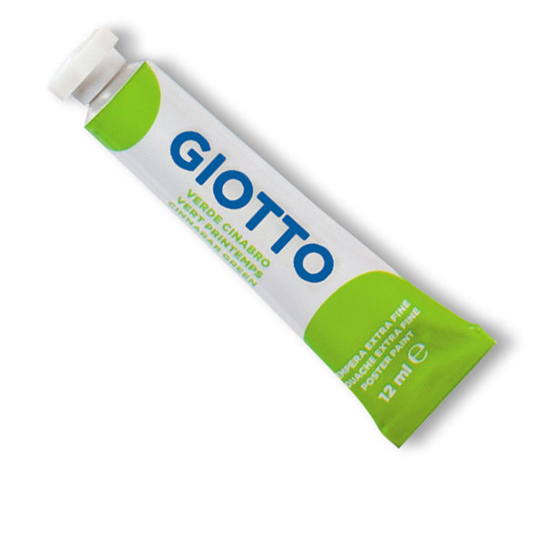 GIOTTO - 35201100 - Tempera Tubo 4 - 12ml - verde cinabro - Giotto