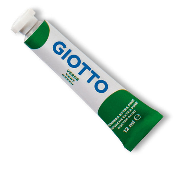 GIOTTO - 35201200 - Tempera Tubo 4 - 12ml - verde - Giotto