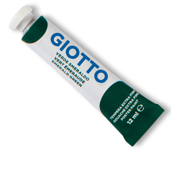 GIOTTO - 35201400 - Tempera Tubo 4 - 12ml - verde smeraldo - Giotto