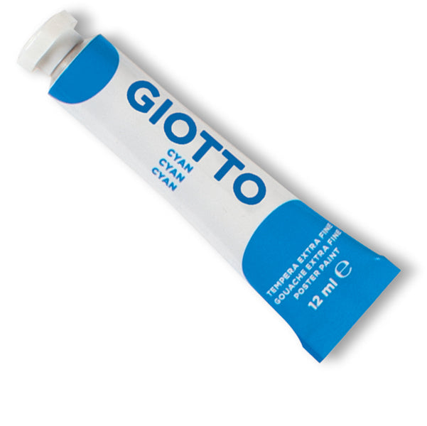 GIOTTO - 35201500 - Tempera Tubo 4 - 12ml - cyano - Giotto