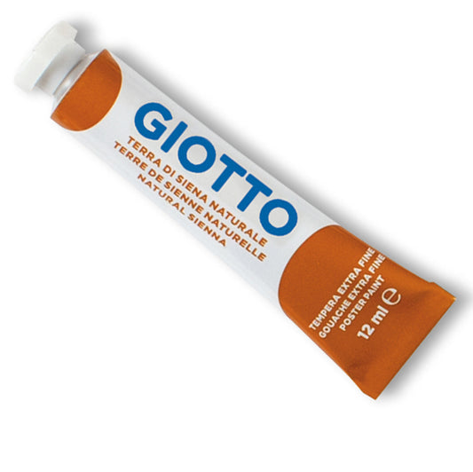 GIOTTO - 35202000 - Tempera Tubo 4 - 12ml - terra di Siena naturale - Giotto