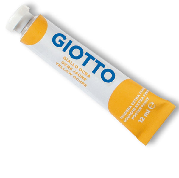 GIOTTO - 35202100 - Tempera Tubo 4 - 12ml - giallo ocra - Giotto