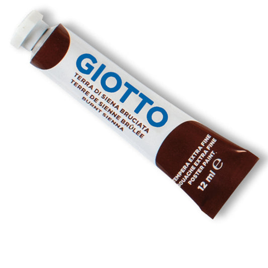 GIOTTO - 35202200 - Tempera Tubo 4 - 12ml - terra di Siena bruciata - Giotto
